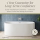 image 6 of Balterley Contemporary Back To Wall Freestanding Bath from Balterley