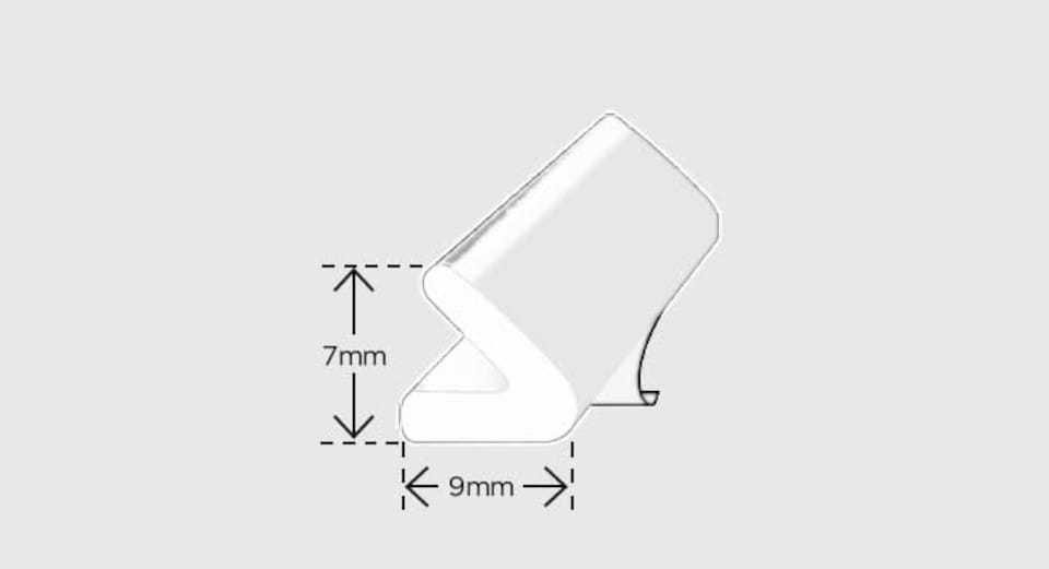 image 1 of Exitex Self Adhesive V Strip Seal 5m Draught Proofing Rubber (White) | White | White