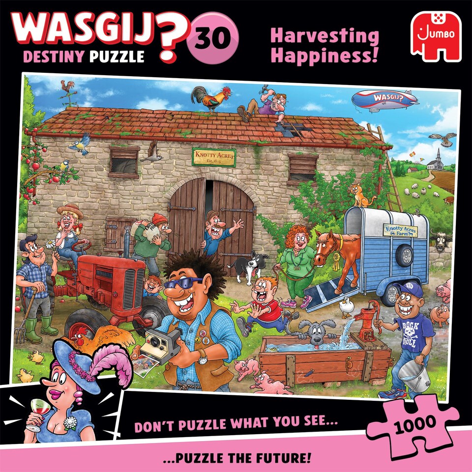 image 1 of Wasgij Destiny 30 Harvesting Happiness 1000 Piece Jigsaw Puzzle