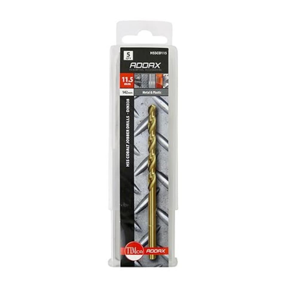 image 1 of Timco - Ground Jobber Drills - Cobalt M35 (Size 11.5mm - 5 Pieces)