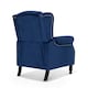 image 7 of Velvet Blue Marianna Manual Recliner Wingback Chair