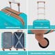 image 2 of 55x35x20cm Carry On Cabin Hard Shell Suitcase - 100+ Airlines Approved Including EasyJet (Paid), British Airways, Ryanair (Priority), TUI Blue | Aqua/Tan | Cabin Bag