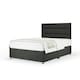 image 1 of Ortho Classic Orthopaedic Charcoal Linen Divan Set And Milan Headboard Small Single