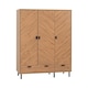 image 1 of Leon 3 Door 2 Drawer Wardrobe - L47 x W118.5 x H190.5 cm - Medium Oak Effect Brown