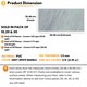 image 3 of NOVECRAFTO Vinyl Floor Tiles Self Adhesive – 12x24in Peel and Stick Waterproof Rectangular Flooring for Kitchen & Bathroom – Grey White Marble Effect Grey | 5.57 sqm