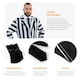 image 3 of Men's Black and White Striped Suit Costume N/A | L