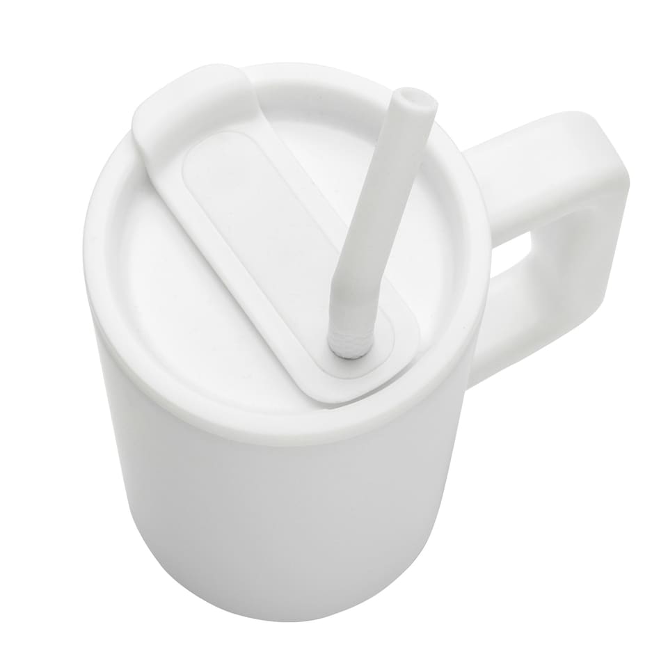 image 1 of XD Collection Cube Recycled Stainless Steel 800ml Travel Mug - White - One Size White