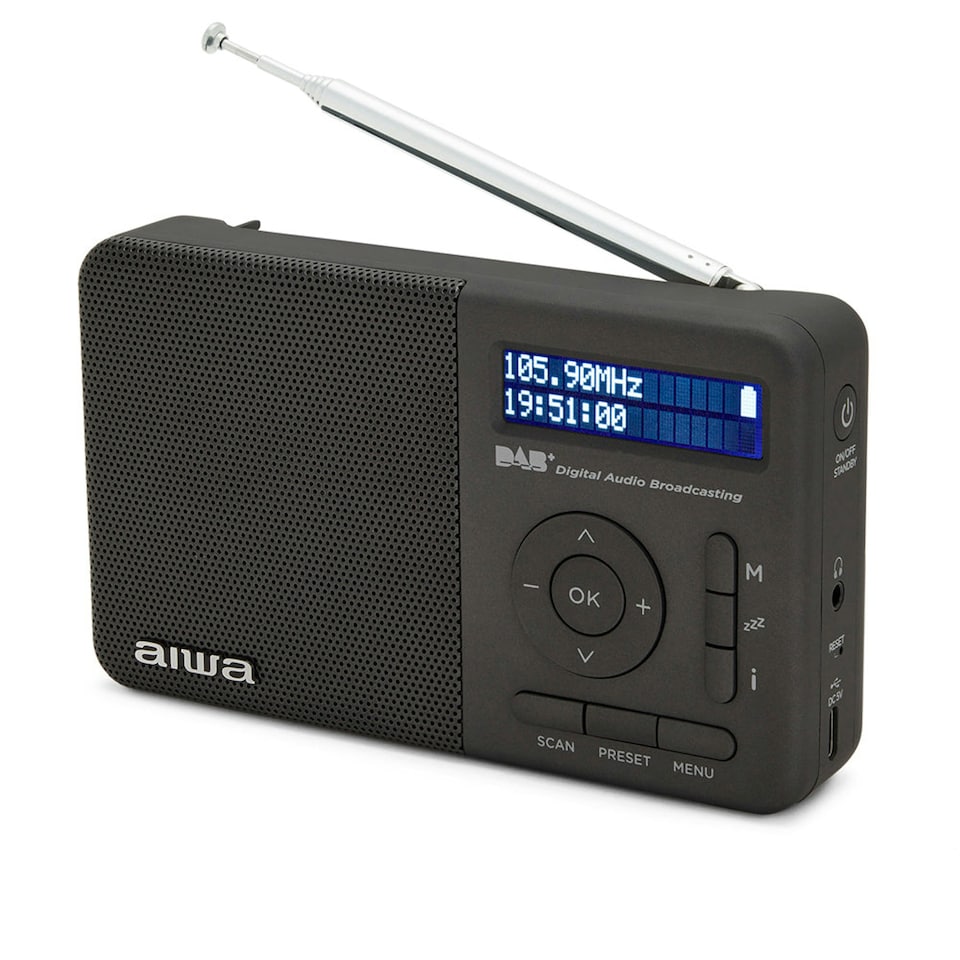 image 1 of Aiwa RD-40DAB Digital Portable DAB+/FM-RDS Radio Silver