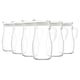 image 1 of LAV Misket Glass Water Jugs with Silicone Lid - 1.8L - Clear/White - Pack of 6