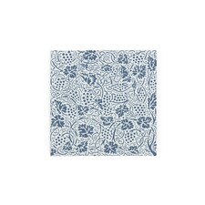 Blue Oak Leaves & Berries Glass Hot Pot Stand - Heat Resistant Non-Slip Trivet