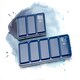 image 3 of Indigo Blue Empty Box of 12 Watercolor Pans by Rosa Gallery
