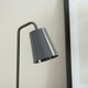 image 2 of ValueLights Bibi Charcoal Grey Arched Stem Metal Classic Table Lamp