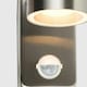 image 1 of ValueLights Barrow Stainless Steel Outdoor Garden Wall Down Light with PIR Motion Sensor - IP44 Rated with LED Bulb