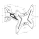 image 3 of TTAP Full Motion TV Bracket - VESA 200 x 200, TV Size 26 - 43 Inch, Max 25kg - TTD202SA
