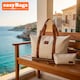 image 2 of Stylish Duffel Bag & Toiletry Bag, Perfect Gym, Travel & Everyday Carry - Beige