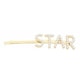image 1 of Envie Women's Pearl Words Letters Hairpin, Star