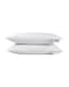 image 4 of Homescapes Pure Mulberry Silk Blend Pillow Pair with 100% Cotton Casing | White
