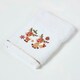 image 1 of Homescapes Reindeer Embroidered 100% Cotton Christmas Hand Towel