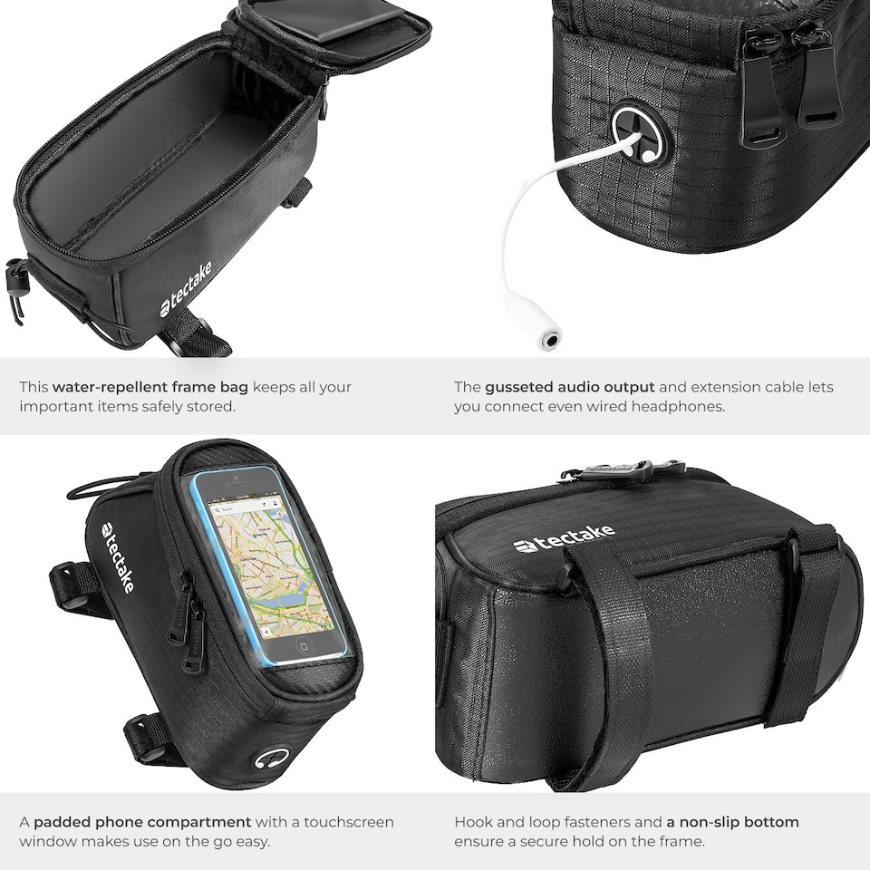 image 1 of Bicycle Repair Stand and Frame Bag Set is Folding, Lightweight and Durable | Black | black | 138 x 120 x 180 cm | 1