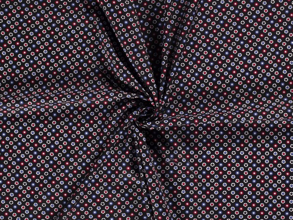 Black 100% Cotton Poplin Fabric for Dressmaking, Quilting, 140cm / 55" Wide - per metre