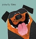 image 1 of Pawty Time Dog Greetings Card By Paul Delaney