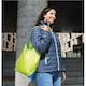 image 2 of Result Core Compact Shopping Bag - Lime/Royal - One Size | Green