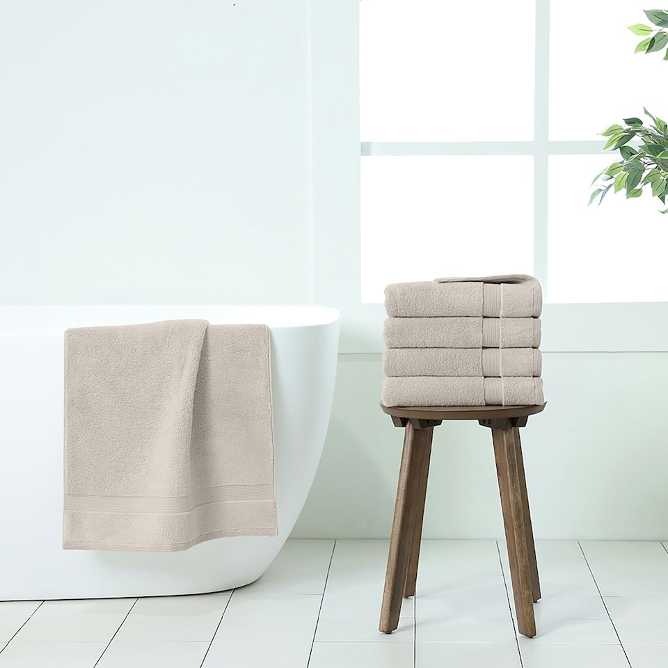 image 1 of Martex 100% Cotton Silver Hand Towels (Pack of 4) Silver | Hand towel
