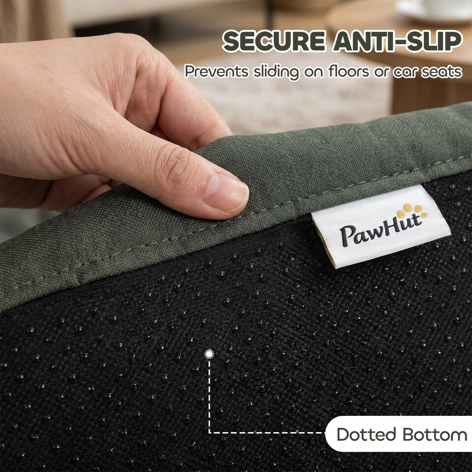 image 1 of PawHut Waterproof Dog Bed Foldable Washable with Anti-Slip Bottom, Green