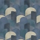 image 1 of Galerie Elle Decoration 3D Textured Wallpaper - Blue/Teal/Beige - One Size Blue