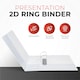 image 2 of Pack of 6 A4 White 4” (101mm) Presentation 2D Ring Binders with Fully Customisable Covers
