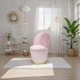 image 6 of Loretta Barrel Chair Dusty Pink Velvet Lightweight Accent Chair Pink