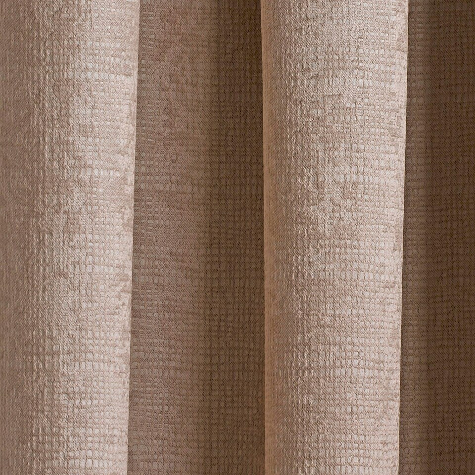 image 1 of Matrix Latte Curtains 66 x 72 inch (168 x 183 cm) Room Darkening Pencil Pleat Thermal Noise Reducing Curtains for Bedroom and Living Room