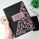 image 5 of Personalised Leopard Print Black Hardback Notebook