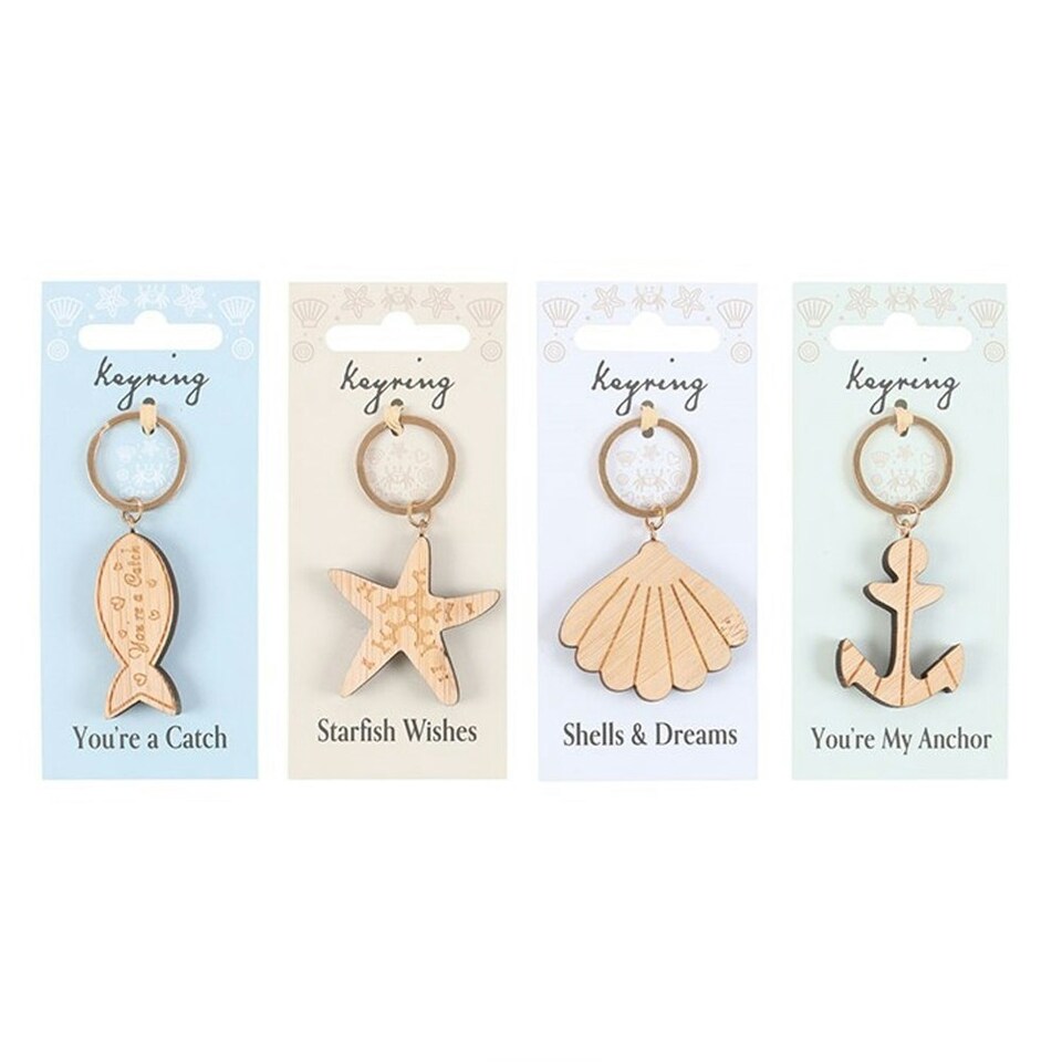 image 1 of Something Different Drift Away Nautical Keyring (Pack of 24) - Multicoloured - One Size