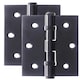 image 2 of Golden Grace 5 Pairs Ball Bearing Hinges in Matt Black Finish, Timber Door Hinge - 75mm 3" | Black | 5 Pairs