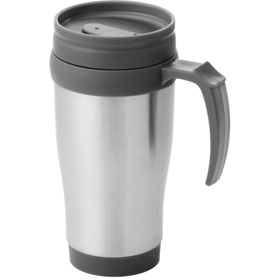 image 1 of Bullet Sanibel Insulated Mug - Silver/Grey - 12 x 18 x 8 cm