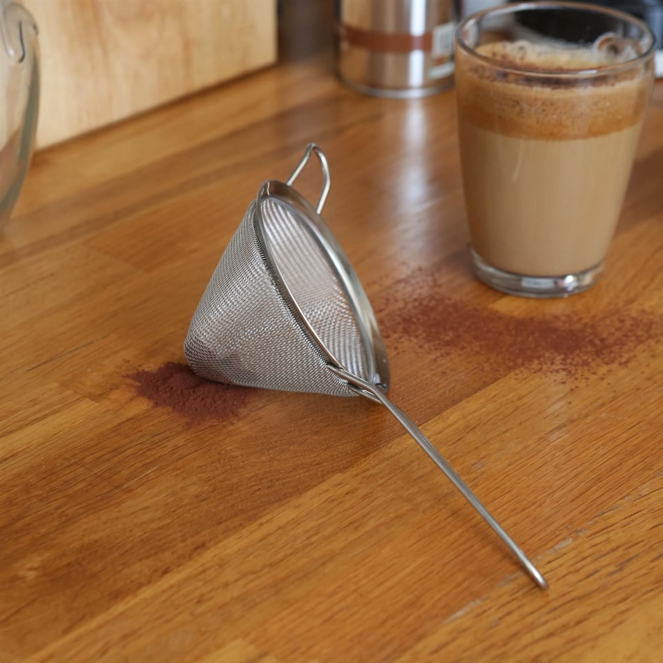 image 1 of Argon Tableware Stainless Steel Conical Strainer - 10cm