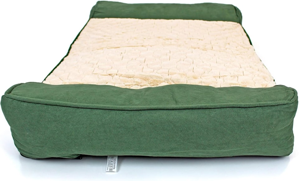 image 1 of Actiaspet - Deluxe Orthopaedic Dog Sofa Bed (Green, Large)