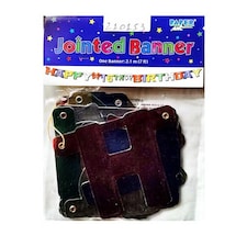 Paper Art 16th Birthday Jointed Banner - Multicoloured - One Size