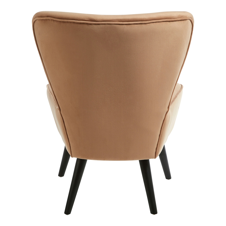 image 1 of Interiors by Premier Darcy Natural Fabric Chair Brown