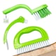 image 1 of Grout & Tile Cleaning Brush Set 3 in 1 Tool for Cleaning Bathroom Tiles and Showers