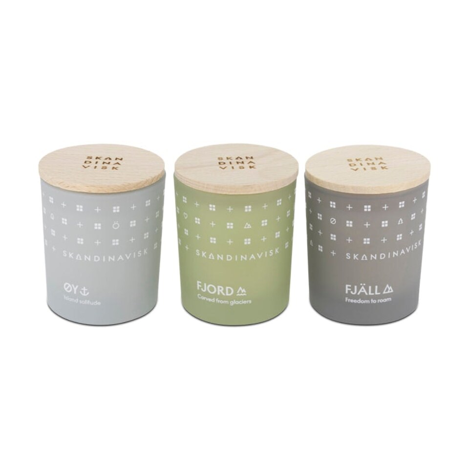 image 1 of Skandinavisk Explore Mini Scented Candle Set 3 x 65g N/A