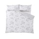 image 4 of PH Sadie Floral Polycotton Reversible Duvet Cover Set with Pillowcase Blue | Super King