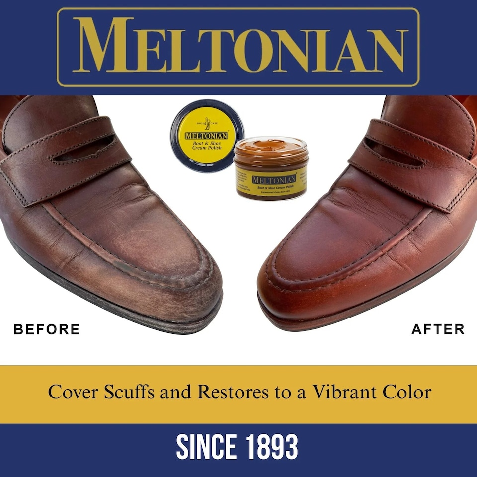 image 1 of Meltonian Boot and Shoe Cream Polish - Conditioning and Colour Restoration 50ml | Silver | Silver