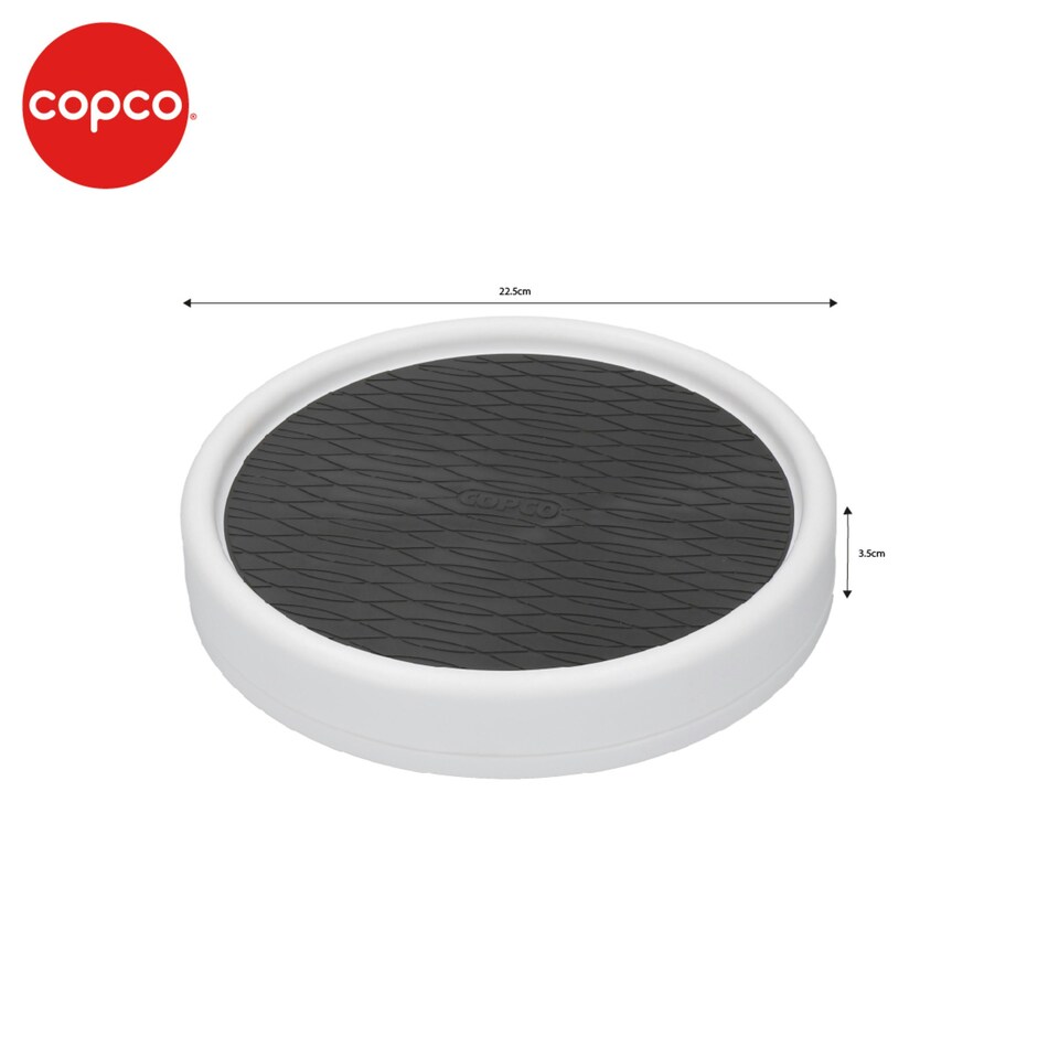 image 1 of Copco Basics Lazy Susan Turntable White 22 cm