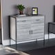 image 1 of Vida Designs Brooklyn 2 Door 2 Drawer Sideboard Industrial Buffet Cabinet Storage, Grey | Grey | 1