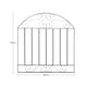 image 2 of Living and Home Modern Metal Garden Gate, Black