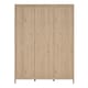 image 2 of Madrid Wardrobe with 3 Doors in Jackson Hickory Oak