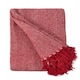 image 1 of Hartley Collection Recycled Cotton Throw in Red (90" x 100") Red | Red
