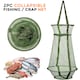 image 3 of 2pc Collapsible Fishing Mesh Traps Folding Fish, Crab & Crabbing Nets Basket
